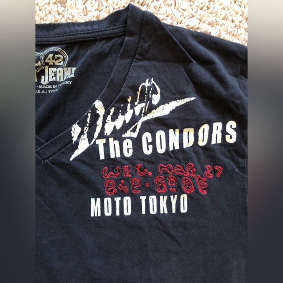 Zara Jeans preowned with many flows women tee Sz XL - Picture 2 of 9